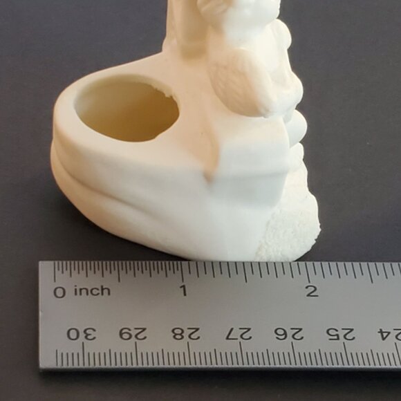 Vintage Christmas JOY Angel Candle Holder Ceramic Collection 1980's Set of 3 - Picture 13 of 14